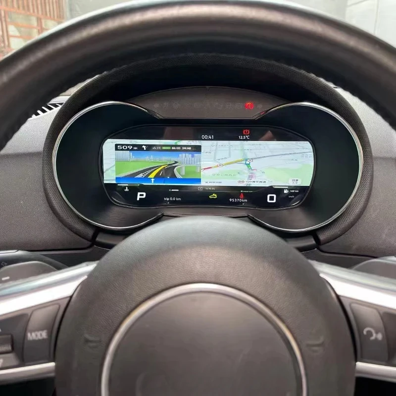 ترقية جديدة لينكس لوحة القيادة LCD عداد السرعة الرقمي لوحة العنقودية TT TTS 2009-2013 #6