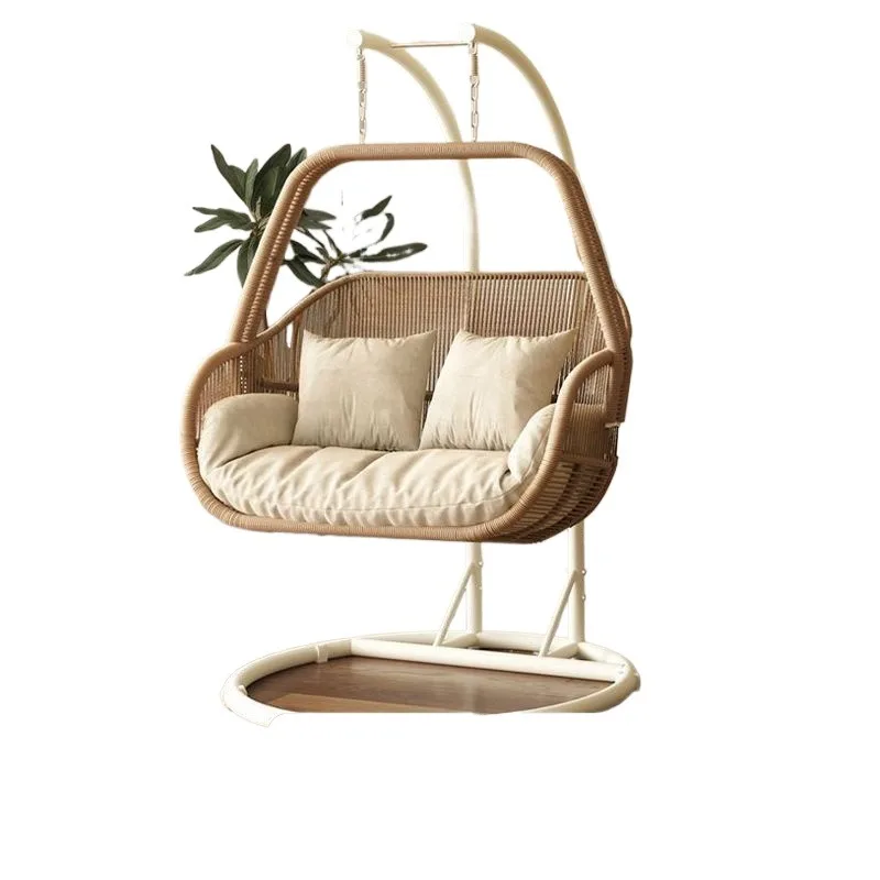 

Outdoor Hanging Basket Household Bird's Nest Swing Hanging Chair Rattan Chair Double Garden Rocking Chair Indoor