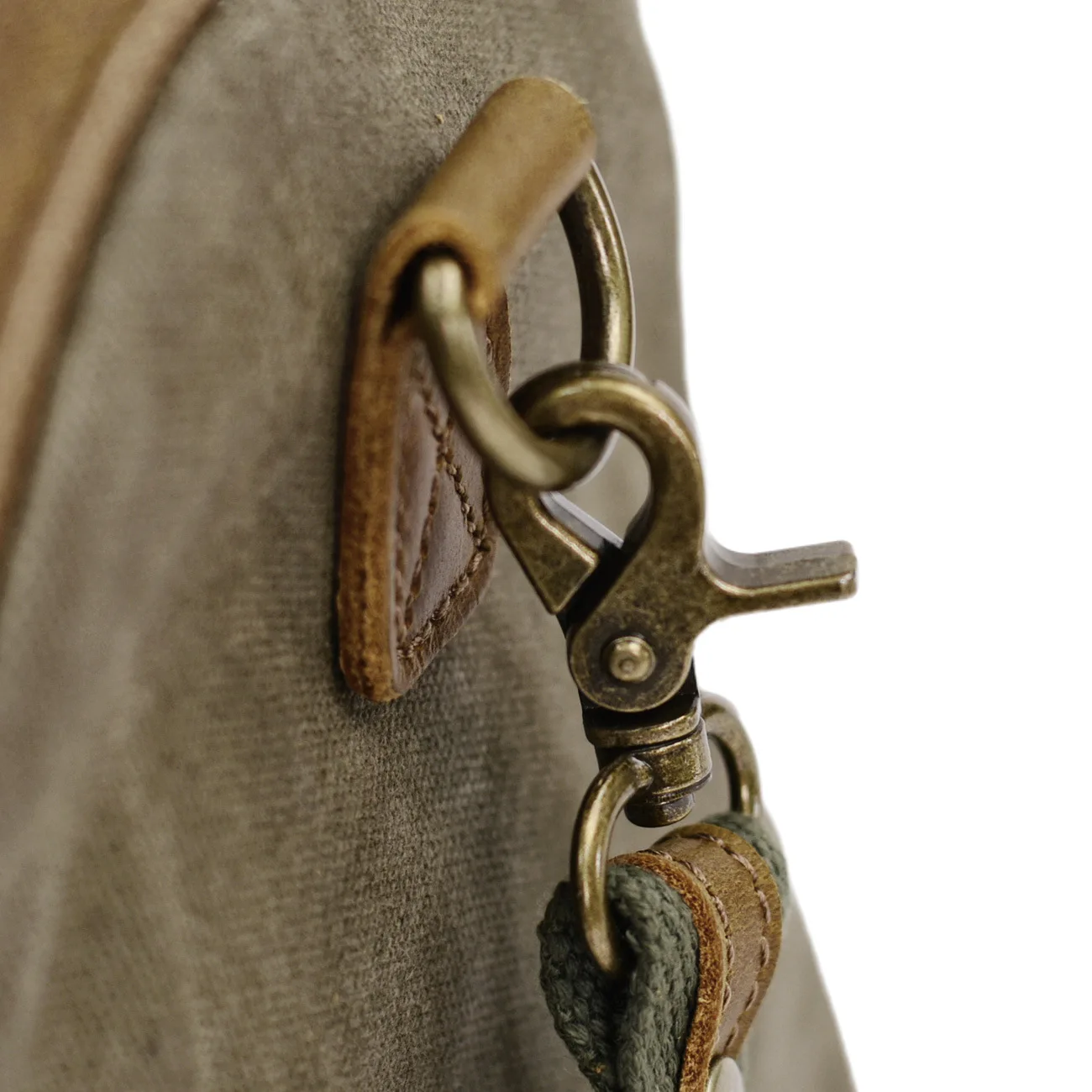 Waterproof Oil Wax Canvas Crossbody Bag Men's Retro Artistic Casual Shoulder Bag Simple Messenger Bag Diagonal Shoulder Bag