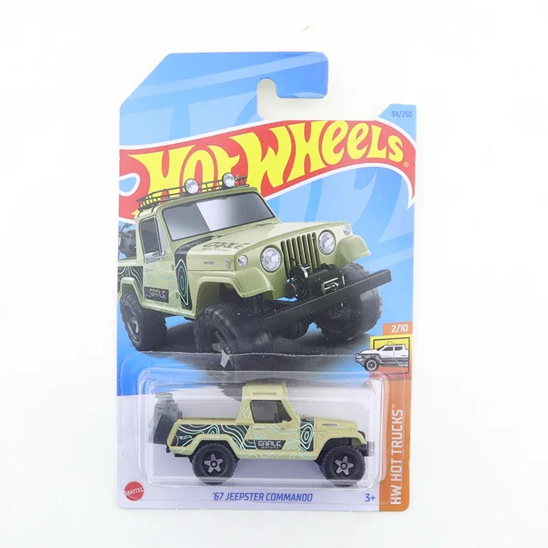 2019-84 Original Hot Wheels Mini Alloy Coupe 67 JEEPSTER COMMANDO 1/64 Metal Diecast Model Car Kids Toys Gift