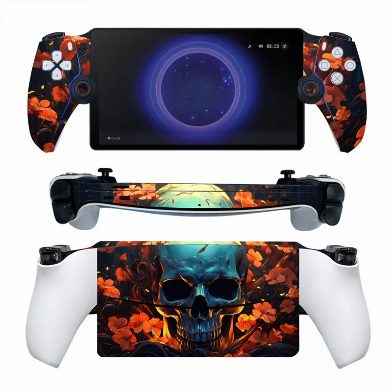 for Sony Playstation Portal Console Stickers Cover Case Full Protective Skin Decal for PS Portal Handheld Gaming Accessories