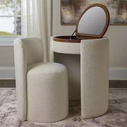 Medieval round dresser, bedroom modern simple special-shaped makeup table