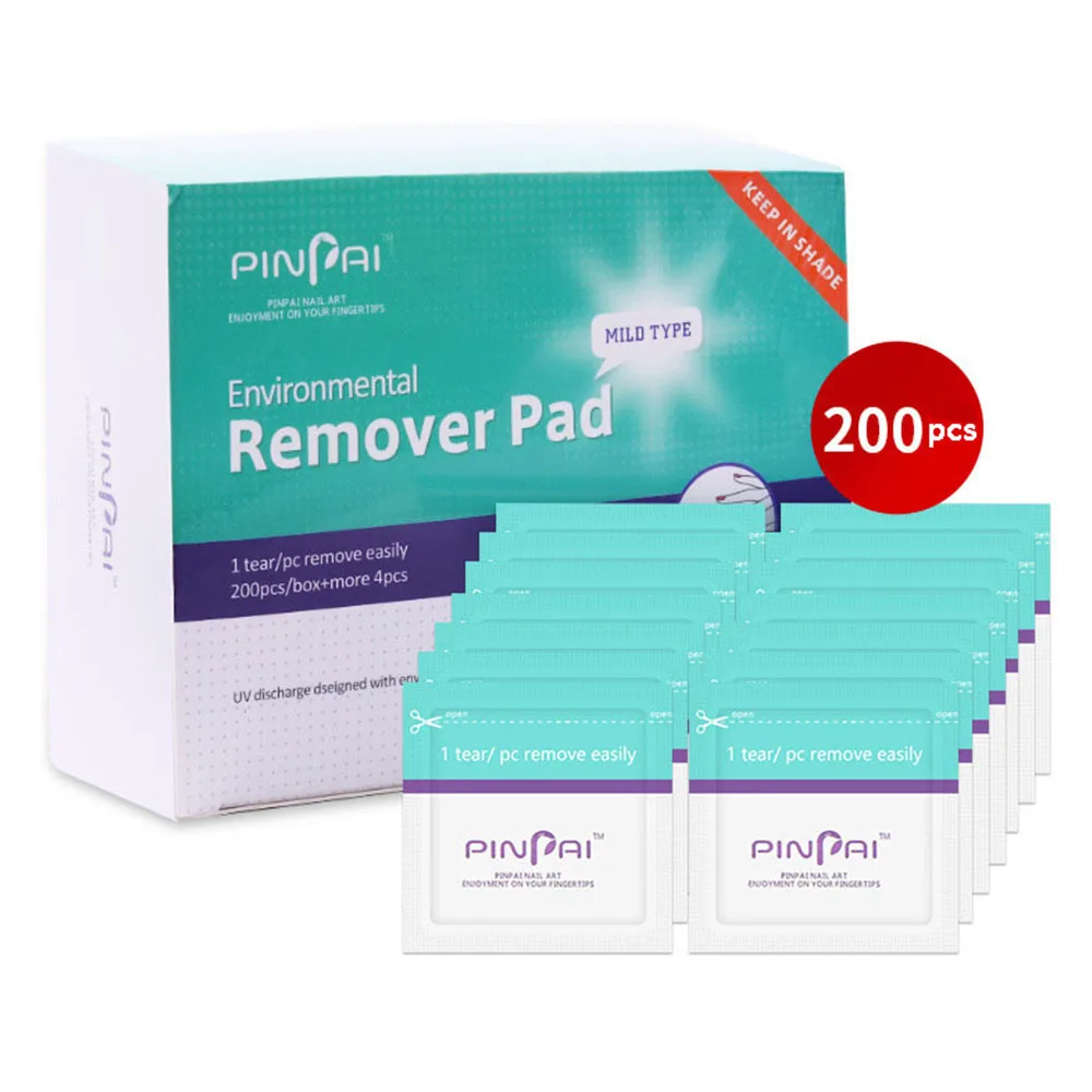 Wipes Nail Polish Remover Wipes With Aloe Vera, Acetone Nail Polish Remover Pads, 200 Individually Wrapped Nail Polish Wipes