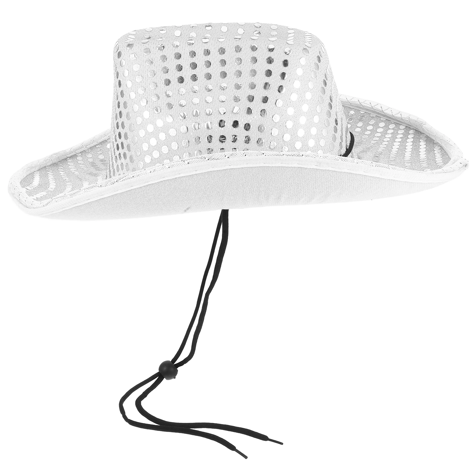 

Luminous Sequin Cowboy Hat All Lightweight Party Hats Adults Women Summer Sun Hat Western Cowgirl Style