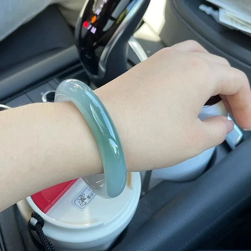 , , oil green jade with floral patterns, jadeite bracelet in various sizes