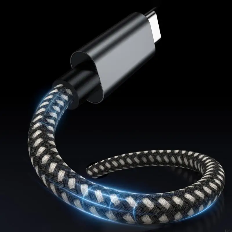 Kabel USB C Dual 100W 2 in 1 Pengisian Data Kecepatan Tinggi Sinkron