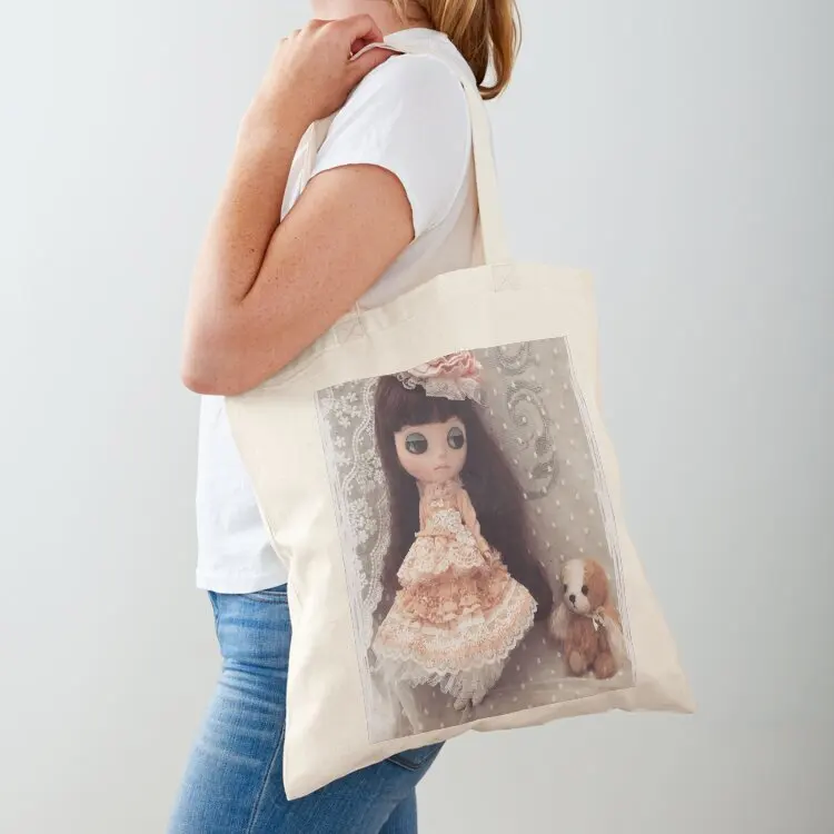 Belle and Puchi playing dress ups Tote Bag ecological bags Lady bag Women's shopping bag