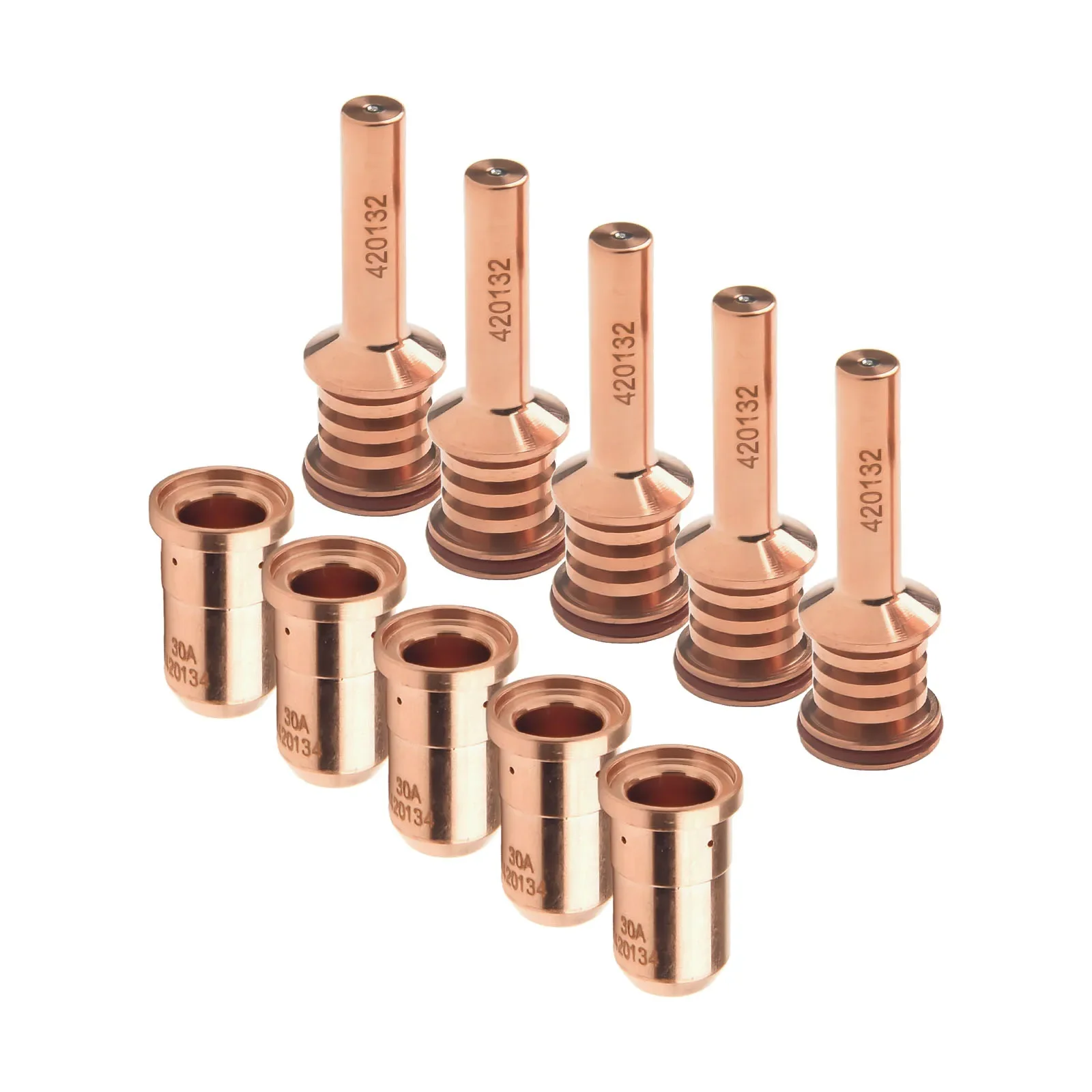 

10Pcs Plasma Electrode Plasma Cutting Soldering Station Supplies Equipment High Quality Nozzle PMX 30AIR Welding
