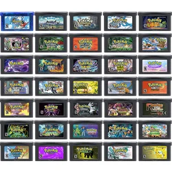 Игровой картридж GBA, 32 битная игровая консоль, карта, серия Pokemon, Odyssey, облако, белый, двойной, первоклассный, серебряный, Rival Rom, Хак