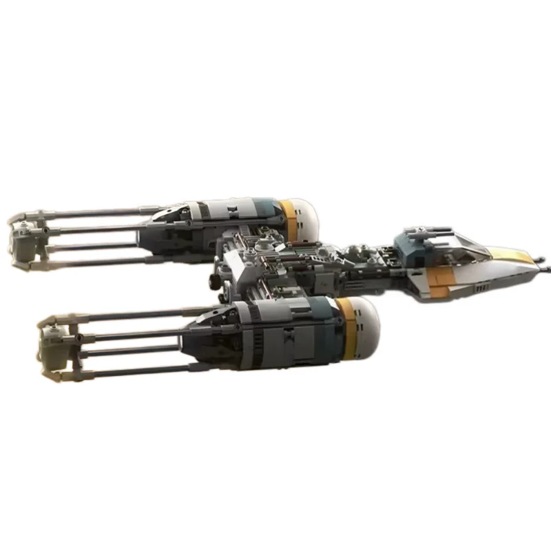 892PCS MOC Space Battle UCS BTL-A4 Y-Wing Gold Squadron Model Custom Puzzle Technology   DIY Creative Assemble Toys Gifts