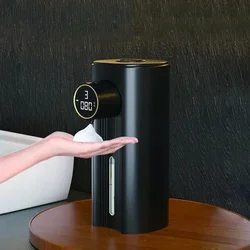 Zai Xiao Digital Display Automatic Foam Soap Dispenser IPX6 Waterproof Smart Bathroom Bubble Dispenser with Sensor, Knob To Add