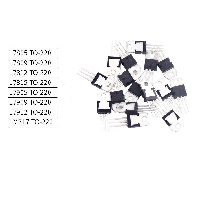 10pcs Three-terminal regulator LM7805 TO-220/7806/7808/7809/7812 SOT89-3/7815/7818/7824CV DIP