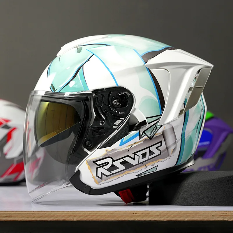 Motorcycle  3/4 Helmet Four Season Motocross Helmet Three-quarters Universal Motorcycle Helmet Casco Moto For Men and Women