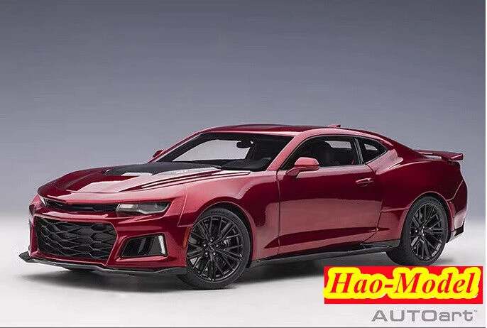 오토아트 1/18 쉐보레 카마로 ZL1 2017 모델 자동차 다이캐스트 금속 장식품 장난감, 소년 생일 선물 취미 디스플레이 컬렉션