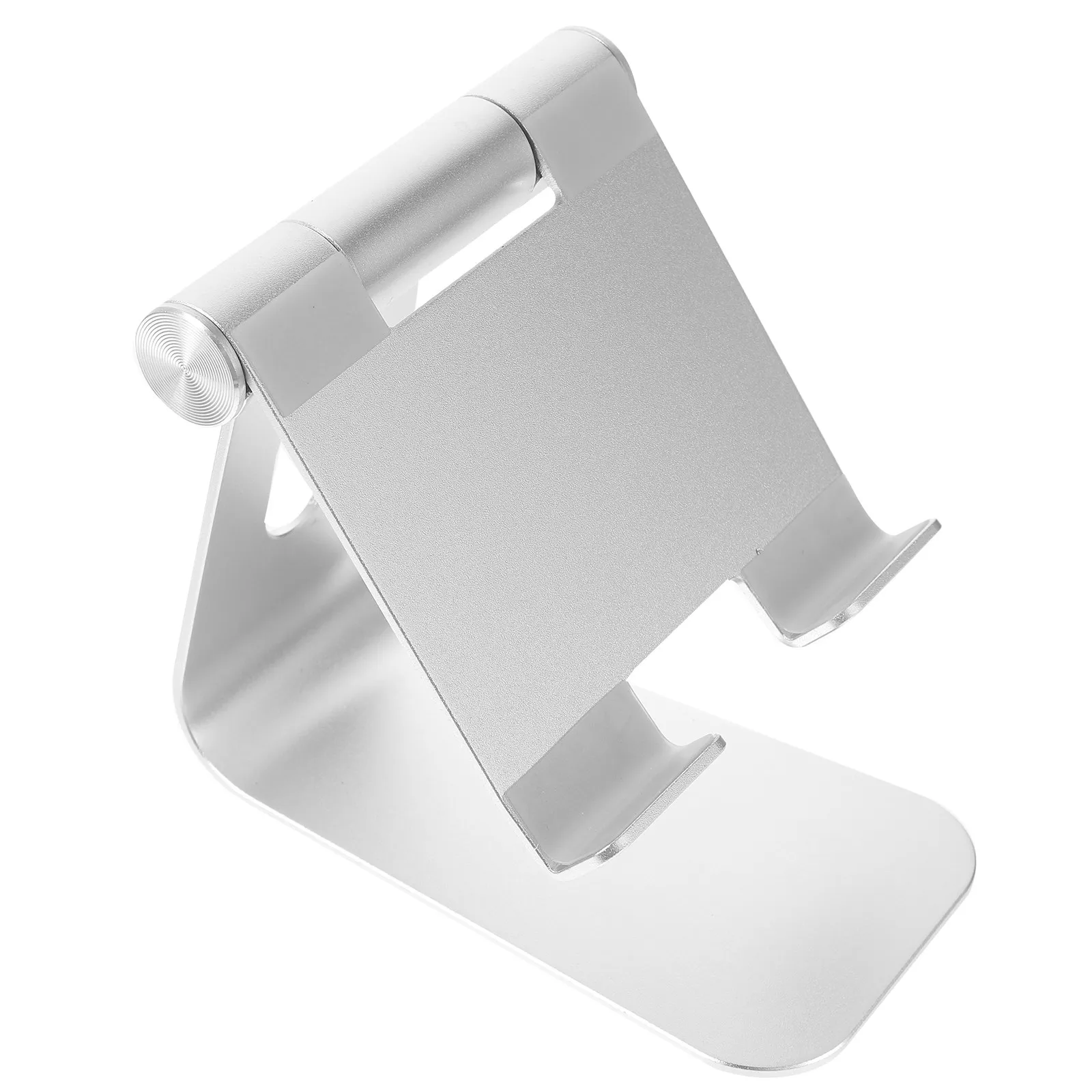Lightweight Solid Aluminum Desktop Tablet Stand Multi-Angle Charging Holder with Reusable Sticky Suction Mount for Smartphones