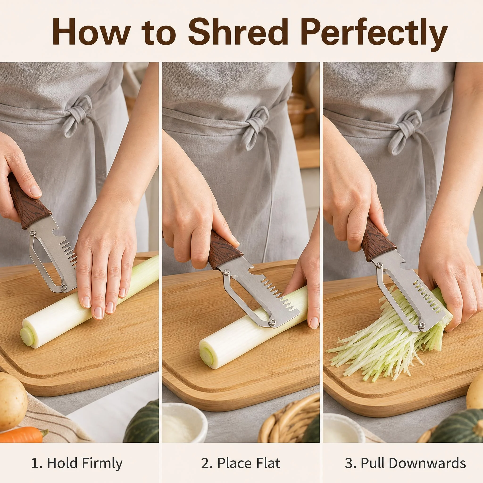 Multifunctional Vegetable Peeler 3 in 1 Stainless Steel Fruit Peeler Scallion Shredder Bottle Opener with Protective Sheath