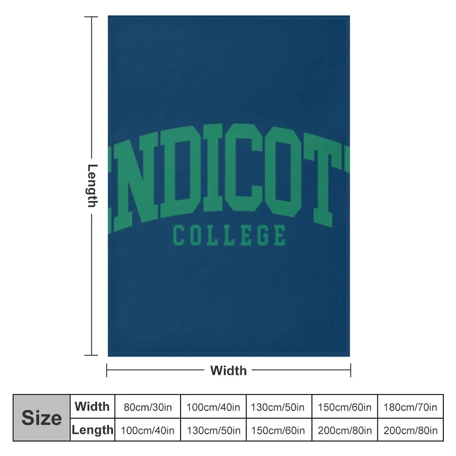 endicott - college font curved Throw Blanket for babies Soft Big Tourist Blankets