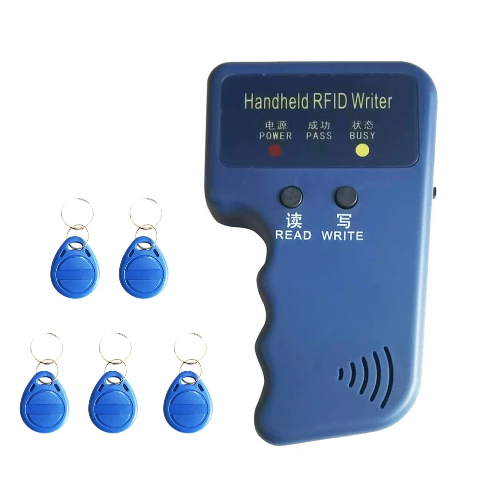 125KHz EM4305 복사기 작가 휴대용 복사 RFID T5577 스마트 복사기 프로그래머 리더 5Pcs 재기록 가능 카드