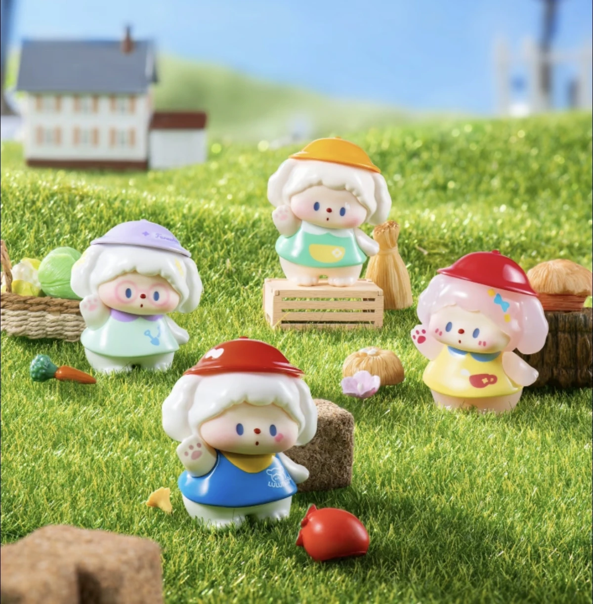 【متوفر 】 حقيقية لولو لولو الكلب مزرعة قصة سلسلة صغيرة صندوق أعمى لطيف جرو دمية سطح المكتب زخرفة فتاة هدية #6