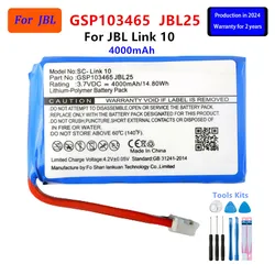 Original GSP103465  4000mAh For JBL Link 10 Link10  Bluetooth Wireless  Speaker Replacement Battery+Tools .