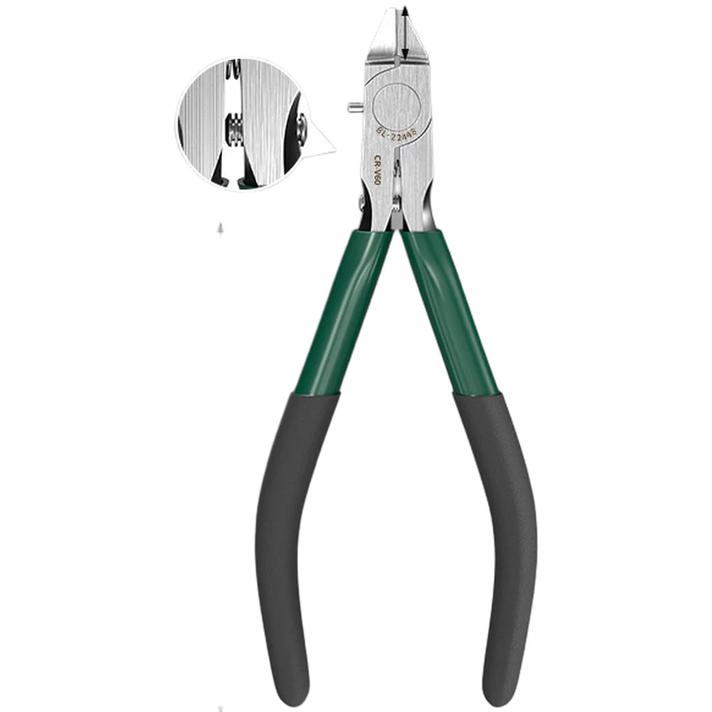 

1 шт. Кусачки для моделирования с одним лезвием, закаленные, для резки литников, с нескользящей рукояткой, для резки пластиковых моделей