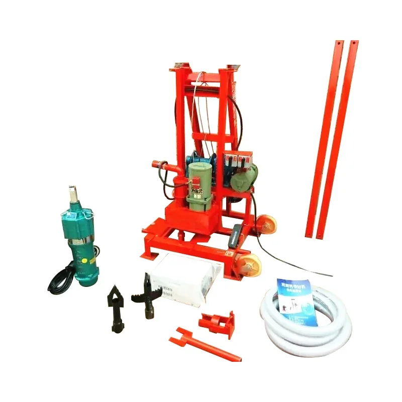 

100m Deep Portable Electric Hydraulic Water Well Drilling Rig Borehole 20HP Drilling Machines 200mm Drilling Diameter