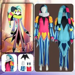 Fizzarolli disfraz de Cosplay, conjunto completo de Tops, pantalones con sombrero, cuello, guantes, juego de rol, traje de Carnaval de Halloween