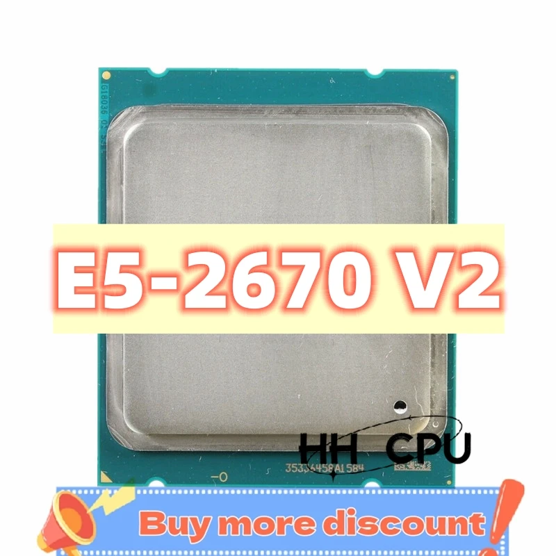 Xeon E5-2670v2 E5 2670v2 E5 2670 v2 2.5 GHz Ten-Core Twenty-Thread CPU Processor 25M 115W LGA 2011