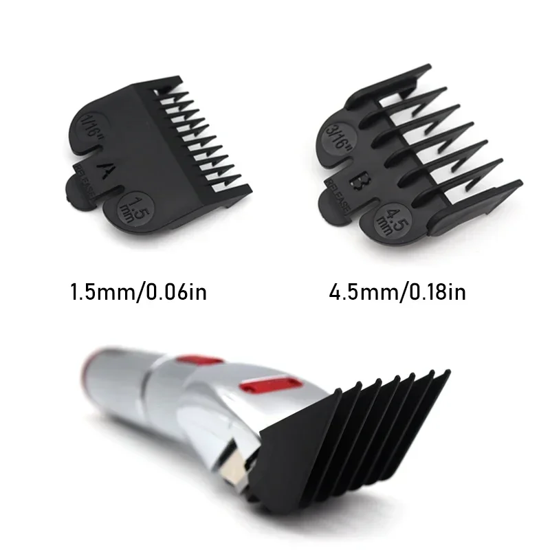 1.5/4.5mm 2 buah sisir pemotong rambut untuk mesin pemangkas rambut profesional penjaga Universal Aksesori tukang cukur sisir batas Pemangkas