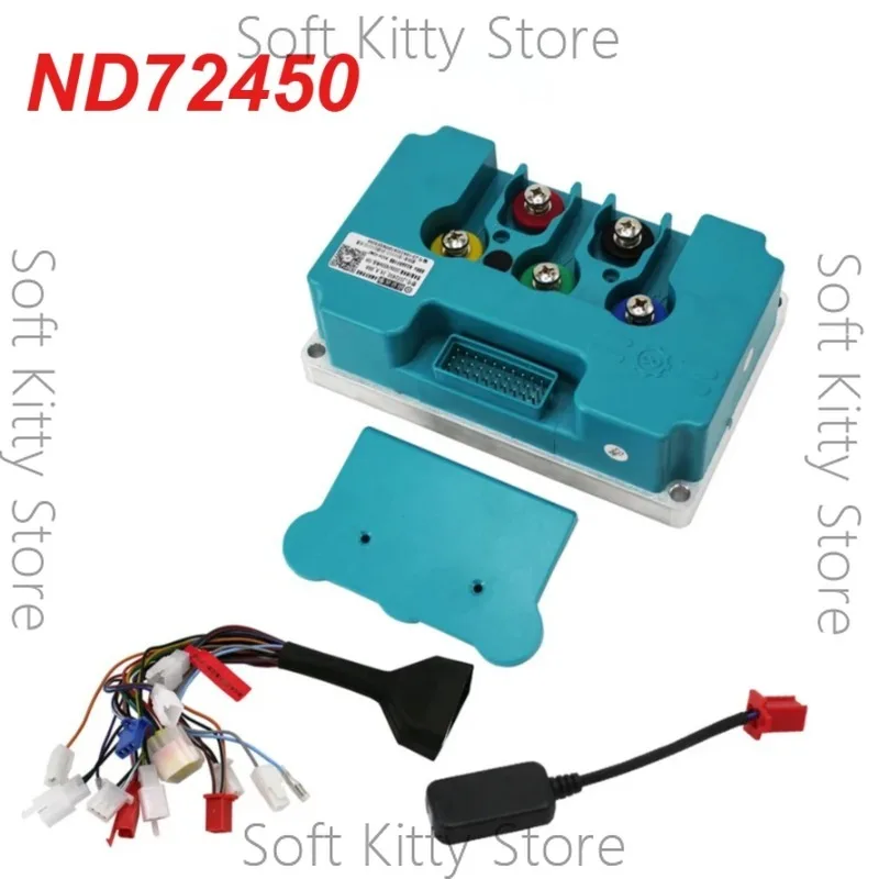 ND72450 Controller With Bluetooth E-Motorcycle Controller 450A BLDC Programmable with Bluetooth/USB Cable 48V-72V
