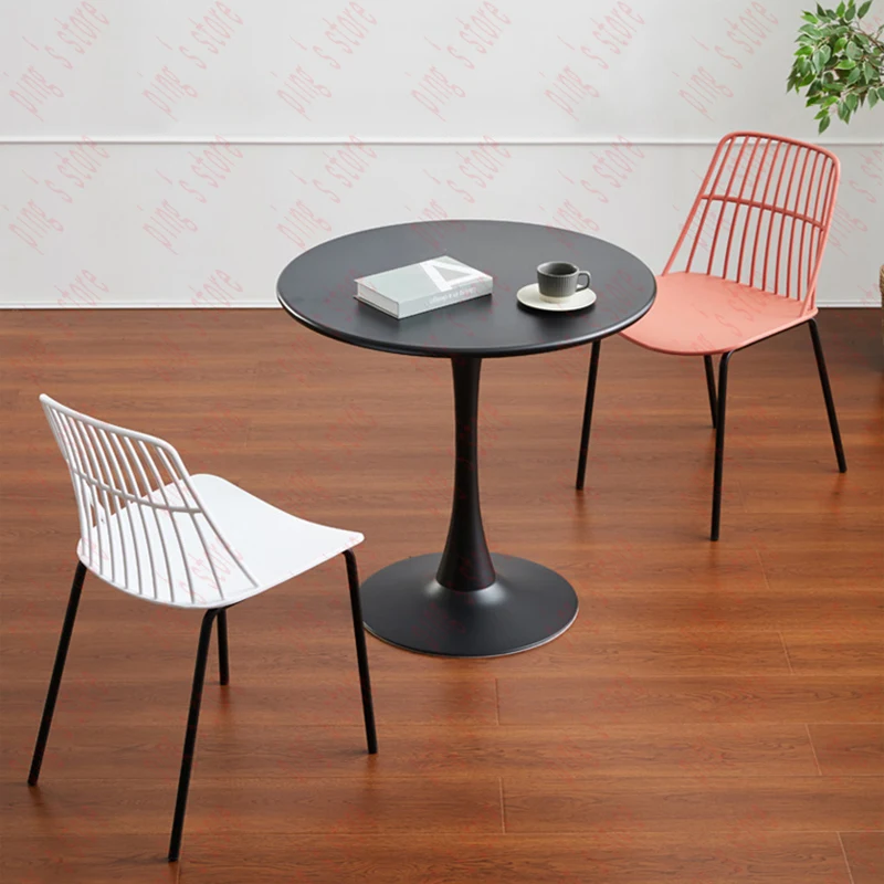 Petite table basse de jardin de style moderne, carré extérieur, rond, centre minimaliste, Glamour Mesas Centro Salon House Item