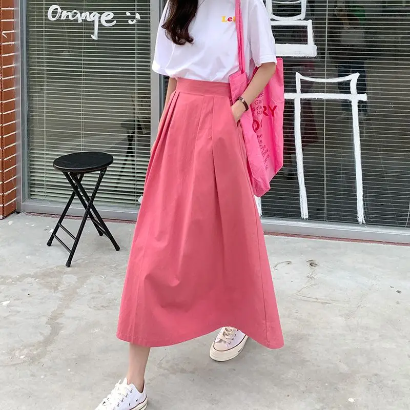 High Waist Skirts for Women Skirts 2024 Long Skirt Korean Big Size Women Skirt Luxury Elegant Women's Skirts Vintage New Dress