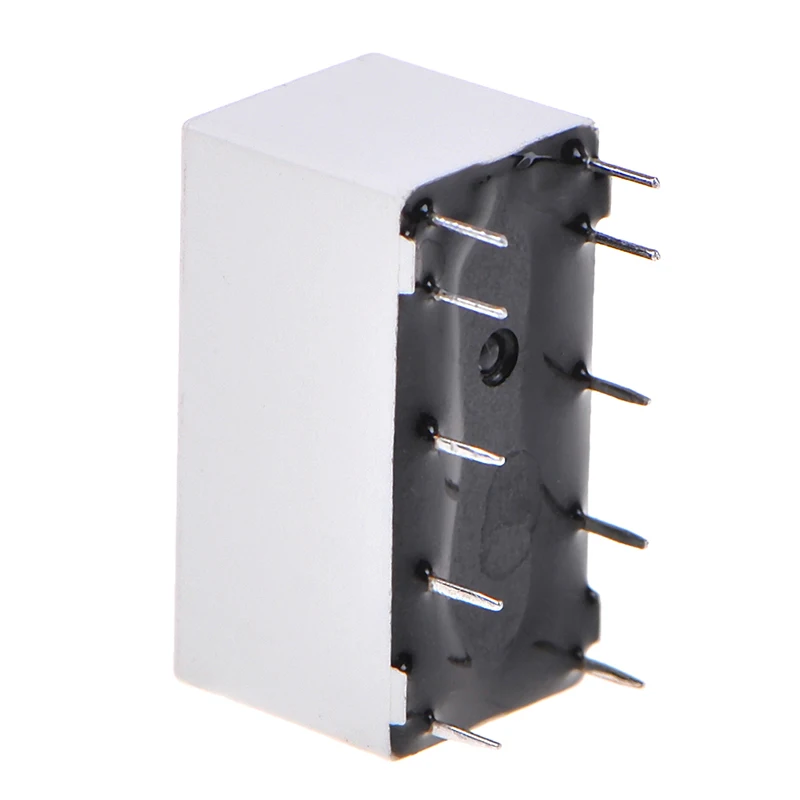 1Pcs 12V Coil Bistable Latching Relay DPDT 30VDC 2A 1A 125VAC HFD2/005-S-L2-D Realy