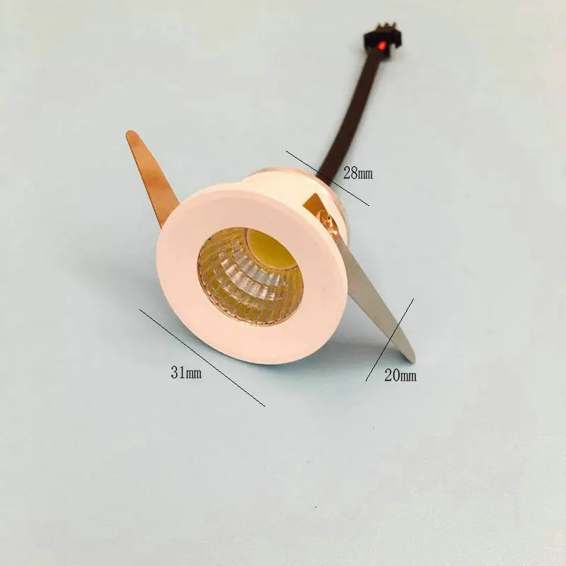 10Pack Small cob Spotlights,3W Warm White Aluminium Mini Spot Downlight With Transformer LED Recessed Ceiling Lights