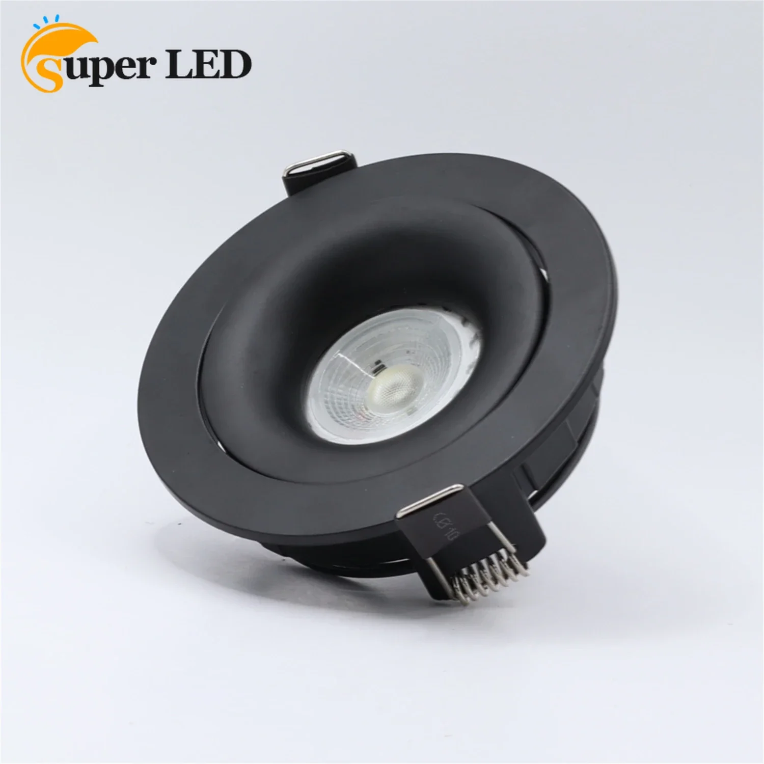 Suporte ajustável da lâmpada, encaixe de luz preta, moderno recesso de teto, Downlight para cozinha, quarto, lounge, Gu10, Mr16