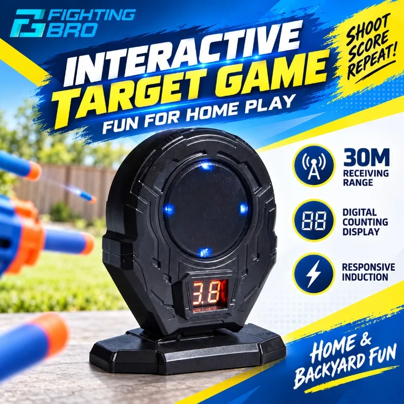 Digital Count Induction Game Target 30M Receiving Distance for Indoor Backyard Pastime