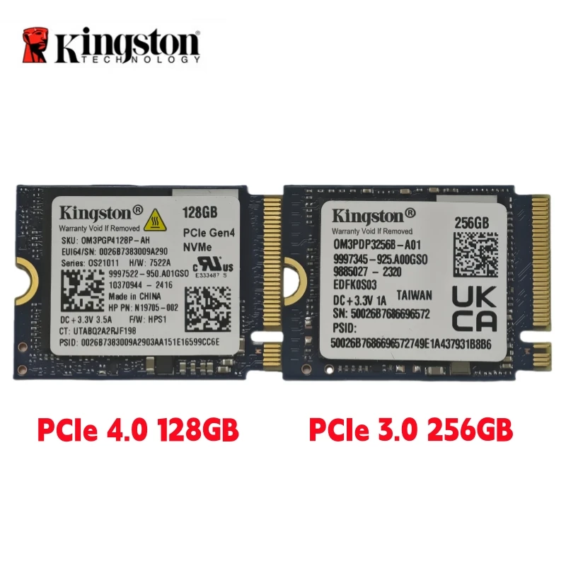 Kingston OM3 128GB PCIe 4.0 & OM3 256GB PCIe 3.0 Gaming M.2 2230 NVMe Internal SSD - Kompatibel dengan Stream Deck, Laptop & Desktop