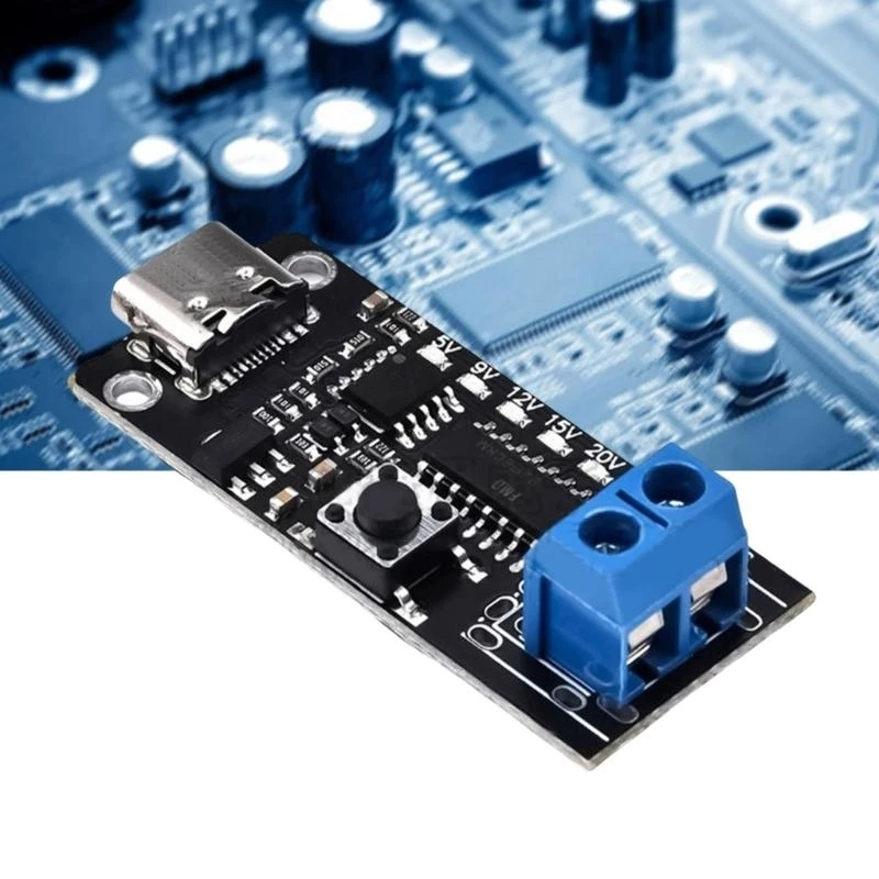 USB C Quick Charges Modules Board USB C 5V 9V 12V 15V 20V 28V 5A for DIY Electronics & Gadgets M4YD