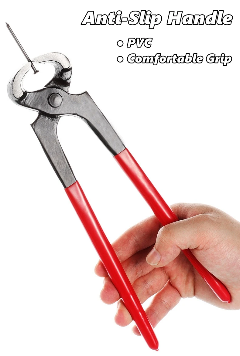 Nagelentferner 6/7/10 Zoll Endschneidezange Langlebiges Nagelentfernungswerkzeug für Holzbearbeitung Tischlerei Heftklammerentferner Schneidzange – Detail 7