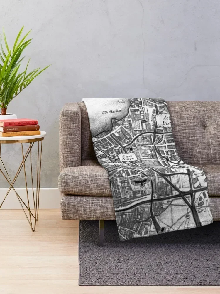 Ketterdam Map Throw Blanket Cute Hair Plush Blankets