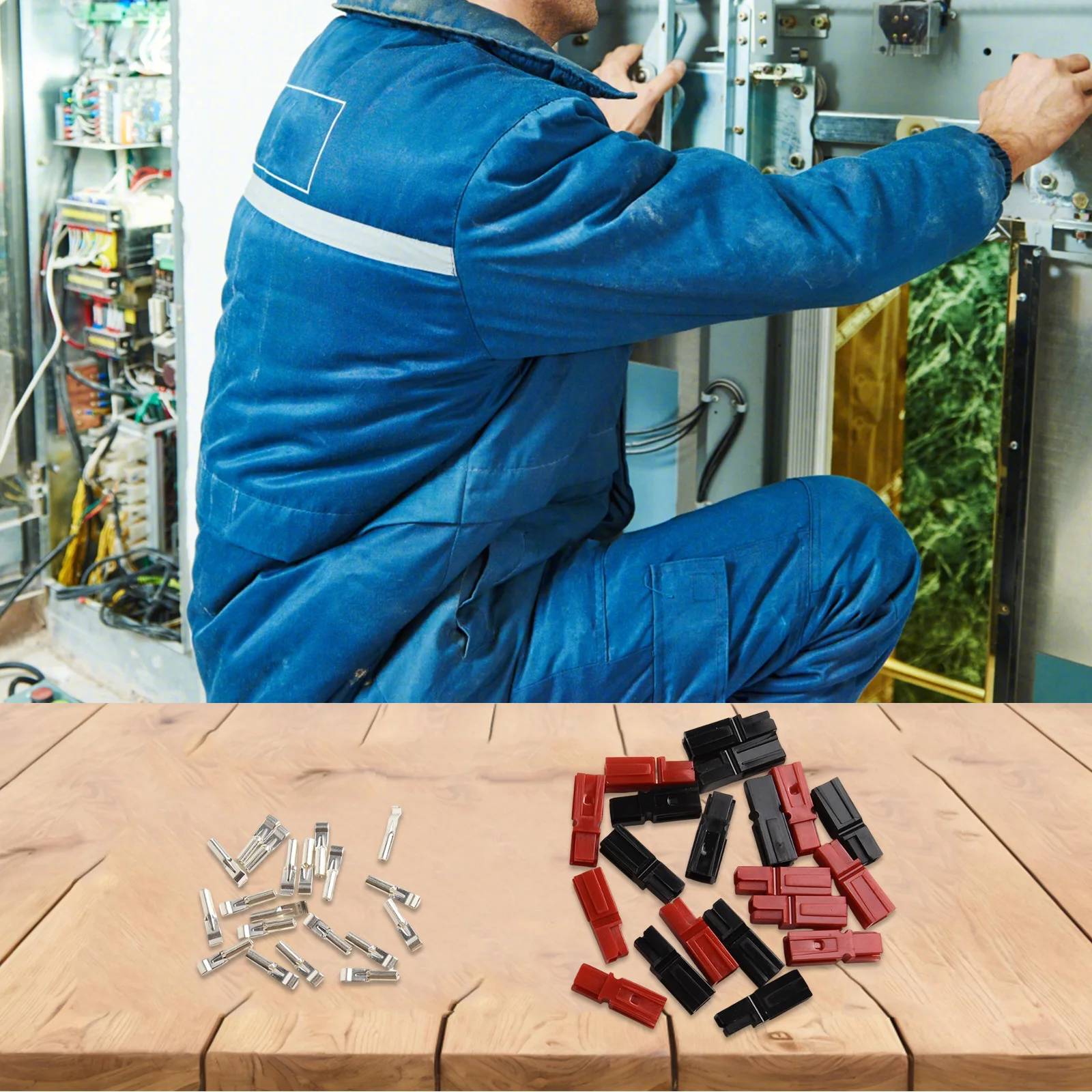 10 Pairs 15/45A For Connector Quick Connection Accessories Kit 600V Single-pole Battery Connectors 10 Pairs 15/45A