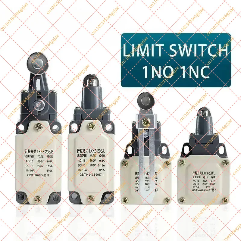LXK3-20 Limit Switch 10A Rotary Reset Momentary Adjustable Roller Mini Power Travel Switch NO NC, Replacement Part