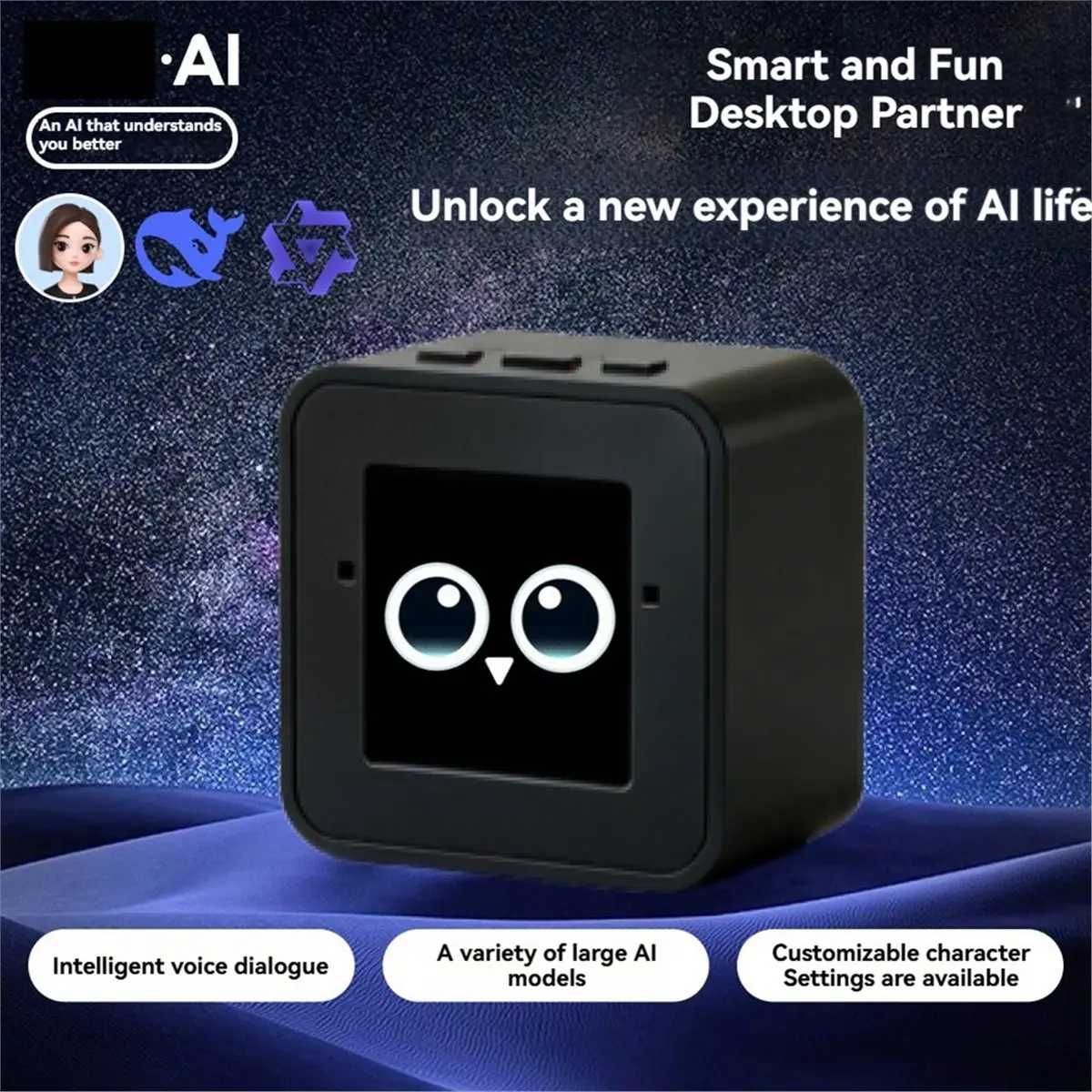Smart AI Robot AI Desktop Companion Voice Chat Robot Custom AI Character Emotional Interactive Assistant