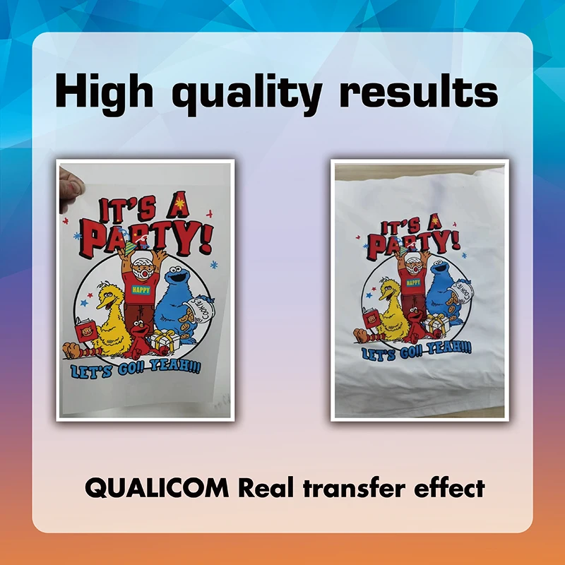 Qualicom Best quality of DTF PET FILM A3 A4 For Dirent Printer for Epson L1800 L800 L805 DX5 DX7 I3200 I4720 I5113