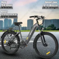 DYU C1 Electric Bicycle 350W Powerful Motor 36V10AH Removable Battery Aluminum Alloy City Electric Bike 26-In Tire Aldult E-bike