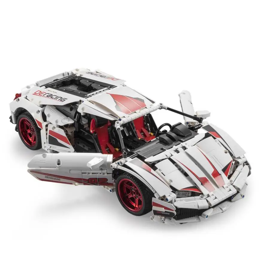 1:10 Scale Technical Radio 2.4GHZ Remote Control Building Block Bull Super Sport Car Huracan LP610 Vehicle Brick Supercar RC Toy