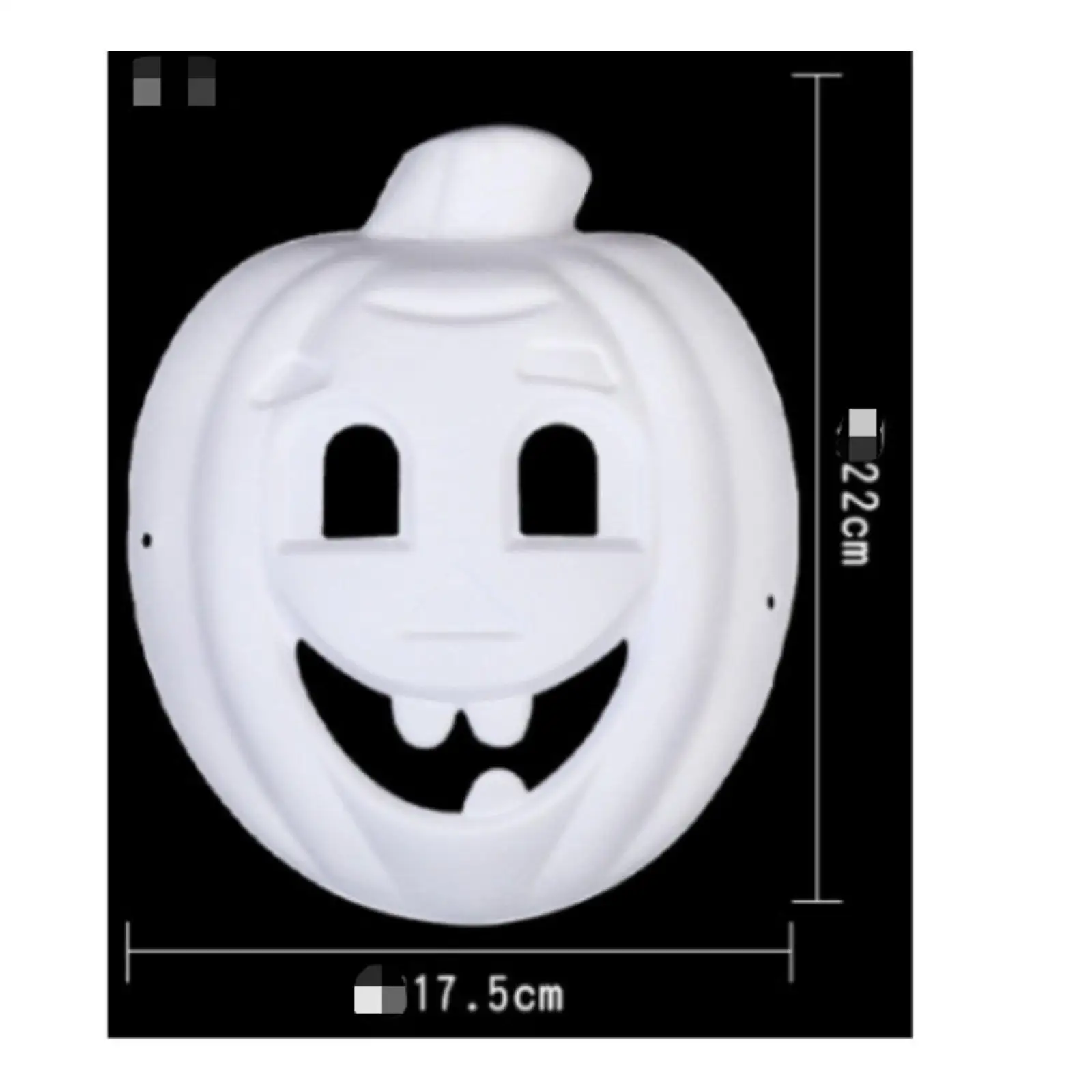 Unpainted Paper Pulp Face Covering for Creative Painting Craft Supplies for Halloween Masquerade School Theater Props