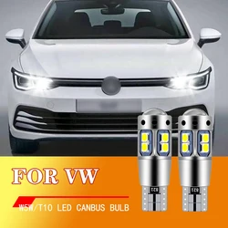 2xFor VW Golf mk3 mk4 mk5 mk6 3 4 5 6 Passat B5 B5.5 B6 B7 B8 CC Polo 6r Touran Caddy 2 LED Clearance Light Lamp W5W T10 Canbus