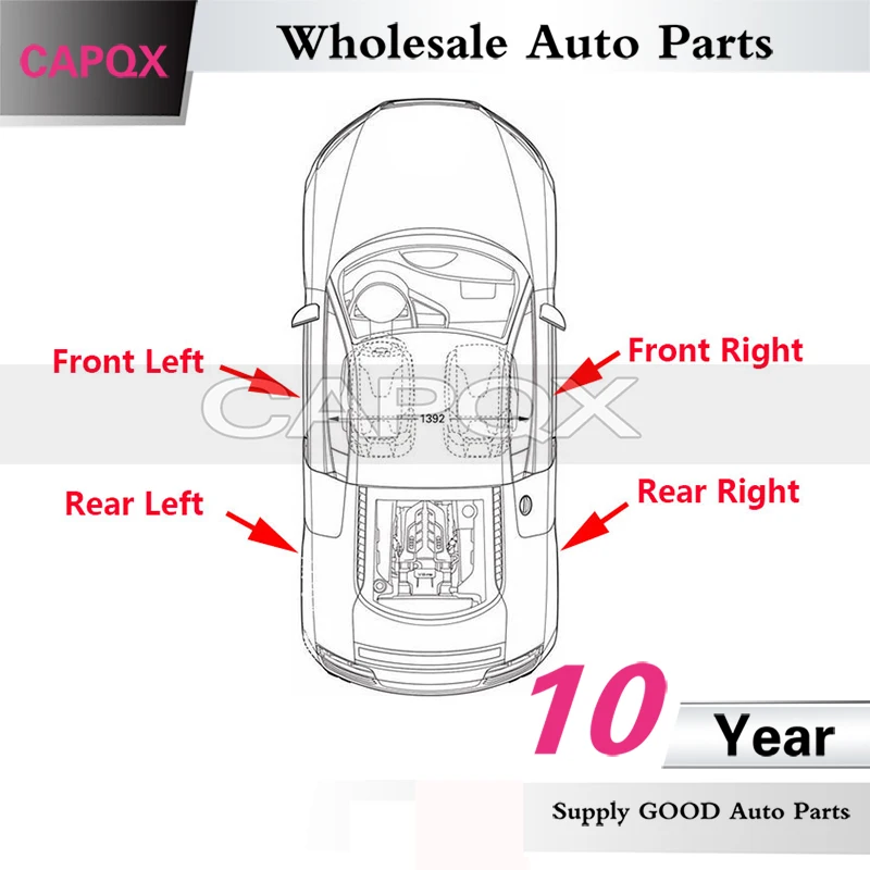 CAPQX المصد الخلفي ضوء ل FAW Besturn X80 2017-2018 عاكس ضوء الفرامل الخلفية ضوء مصباح تحذير وقف مصباح #5