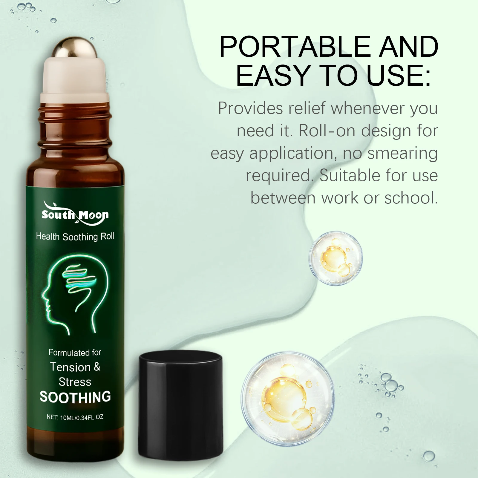 South Moon Health Soothing Roll Treatment Headache Supports The Release Of Tension In The Temples And Neck Reduce Muscle Tension